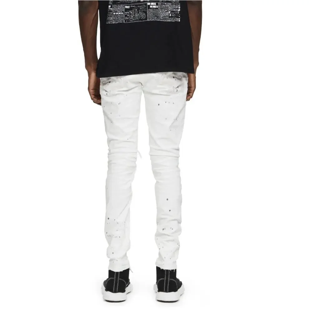 Purple P001 Optic White Paint Blowout Jeans Size 34/32 NWOT‎ size 40